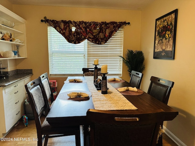 view of dining room