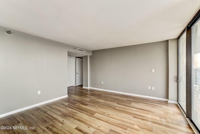 unfurnished bedroom featuring light hardwood / wood-style floors