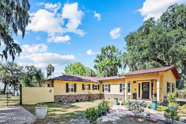 view of ranch-style home