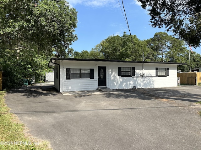 view of ranch-style home