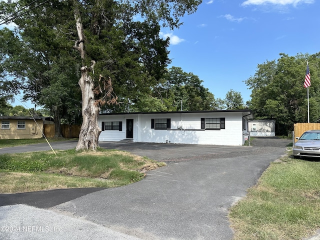 view of front of home