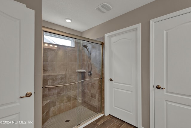 bathroom with walk in shower