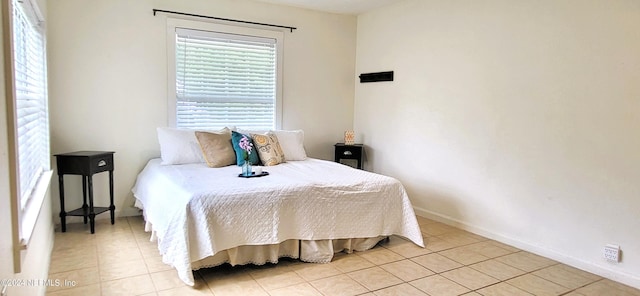 view of tiled bedroom