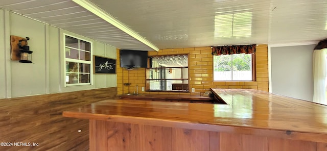 view of bar