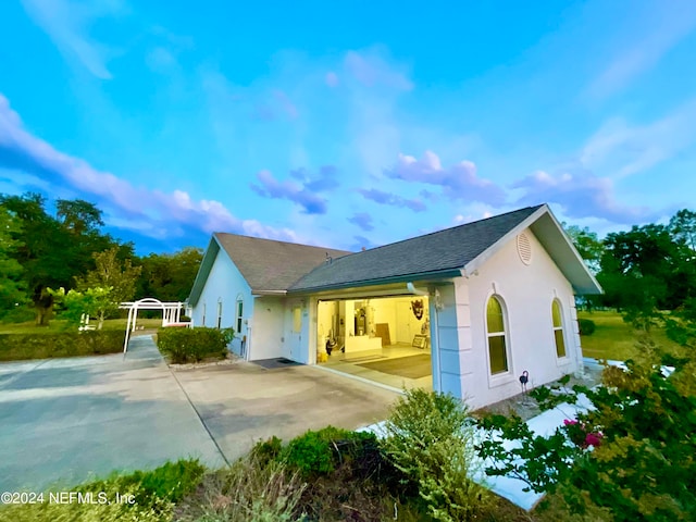 view of front of home