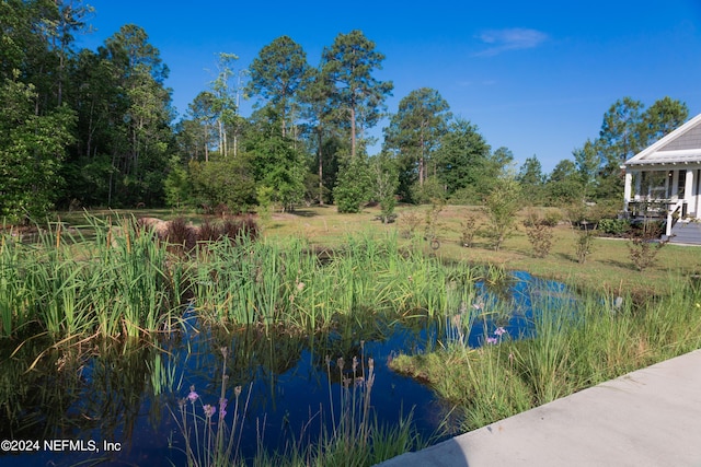 view of water feature