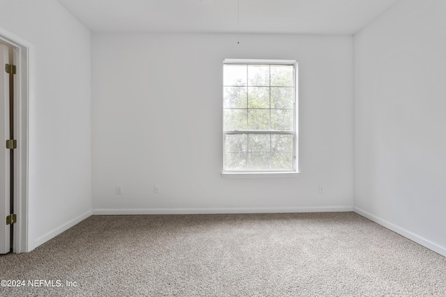 unfurnished room with carpet flooring