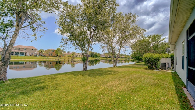 view of property view of water