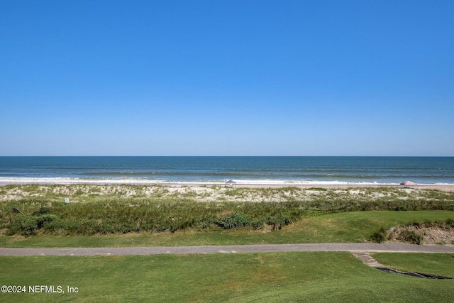 water view featuring a beach view