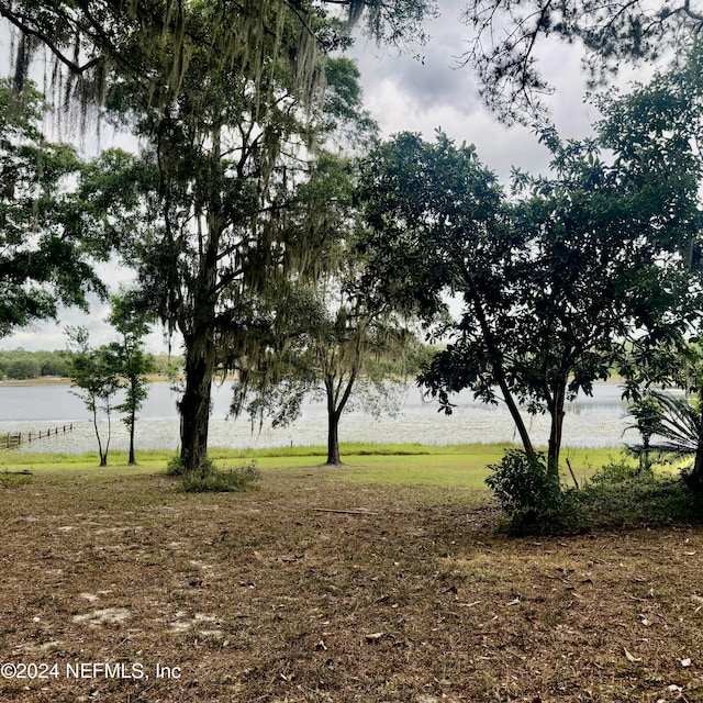 view of local wilderness featuring a water view