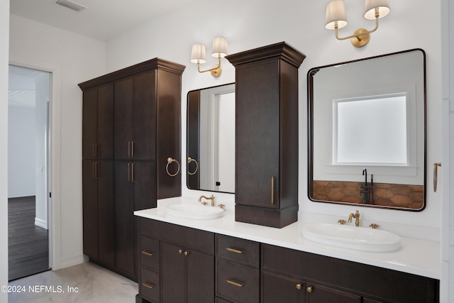 bathroom with vanity