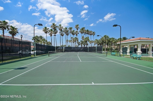 view of sport court