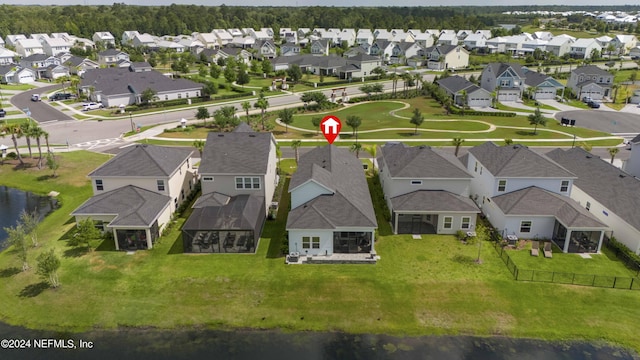 birds eye view of property featuring a residential view