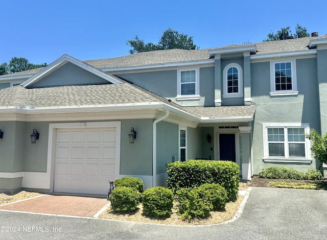 view of front of house featuring a garage