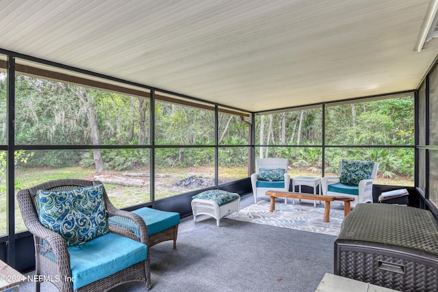 view of sunroom