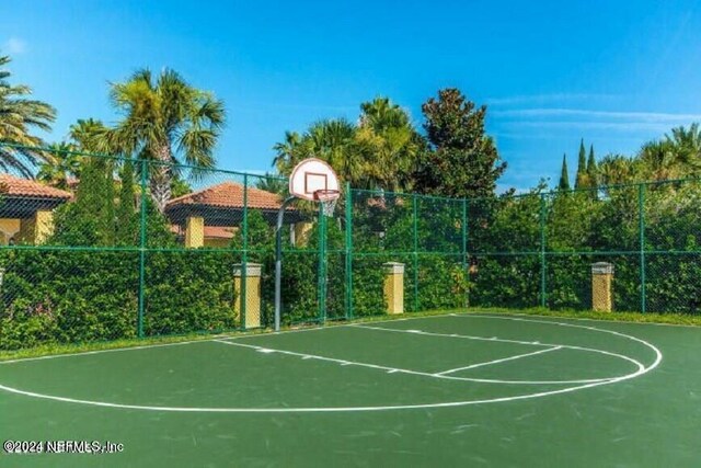 view of basketball court