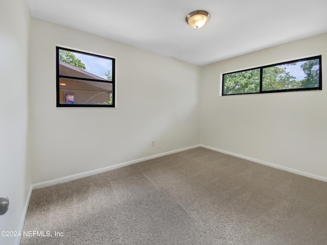 spare room with carpet flooring