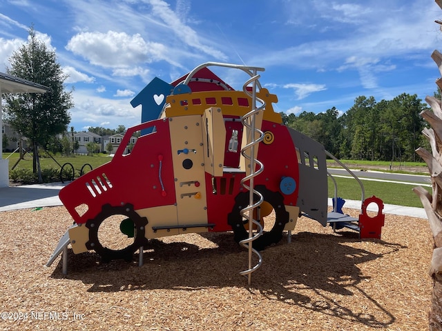 view of jungle gym