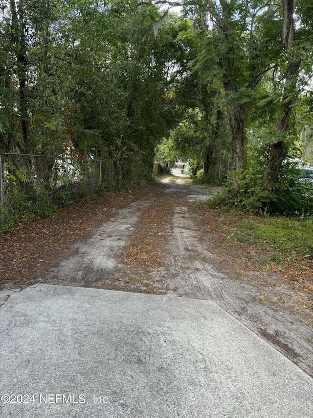 view of road