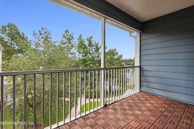 view of balcony
