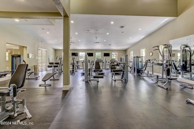 view of workout area