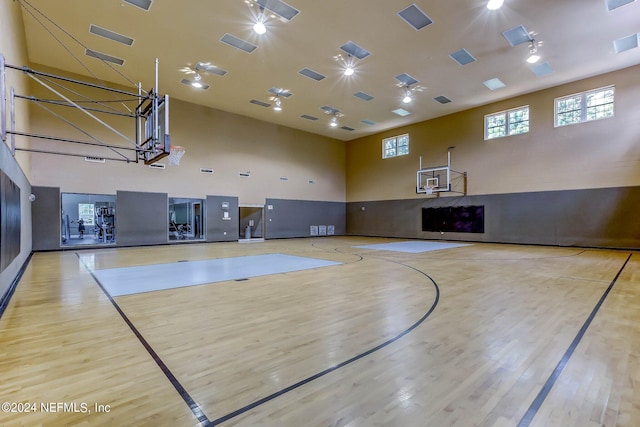view of basketball court