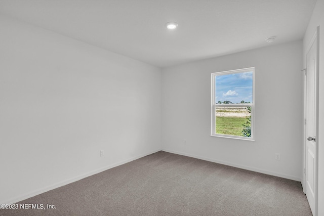 view of carpeted empty room