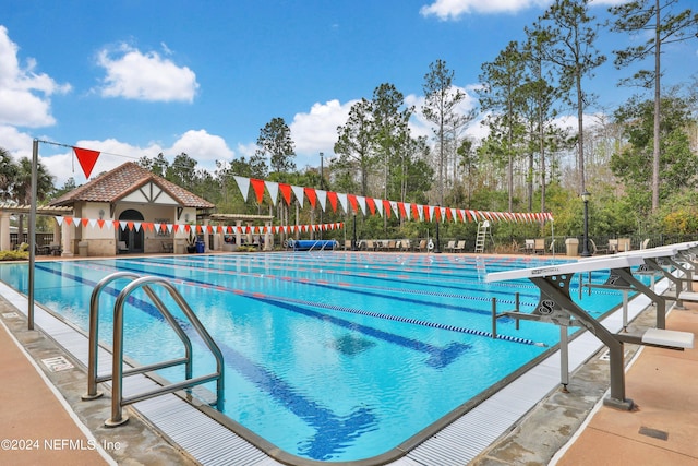 view of pool