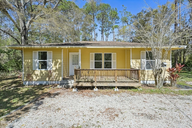 view of front of house with a porch