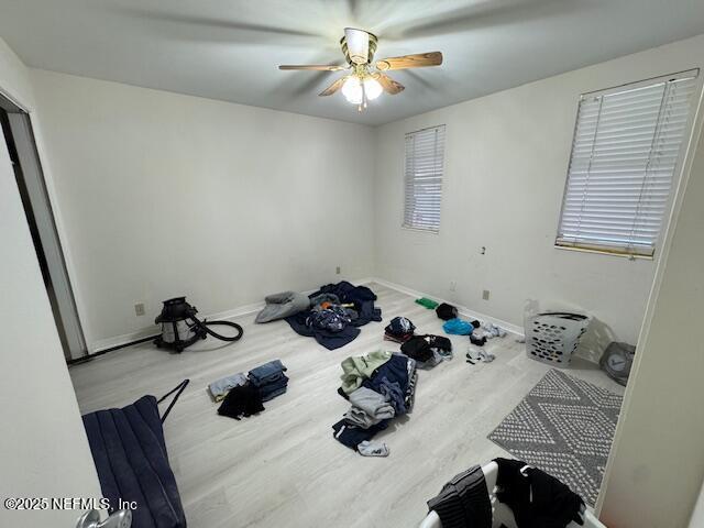 1707 El Prado Rd Unit 2, Jacksonville, FL 32216 - unfurnished bedroom featuring wood finished floors and ceiling fan