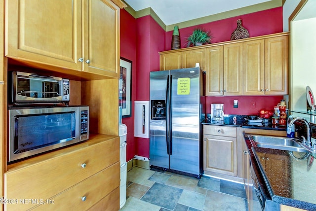 kitchen with stainless steel appliances and sink