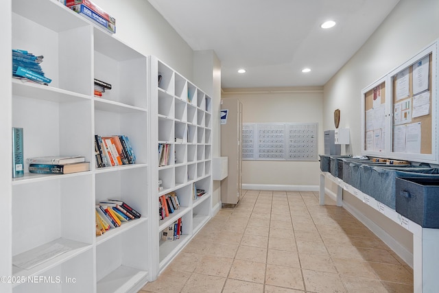 bathroom featuring tile patterned flooring