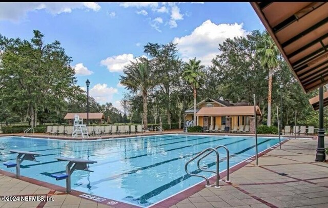 view of pool with a patio area