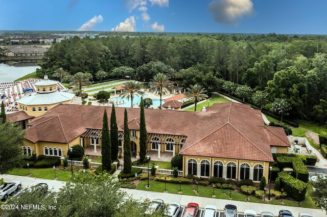11789 Surfbird Cir Unit 6F, Jacksonville, FL 32256 - birds eye view of property with a water view and a wooded view
