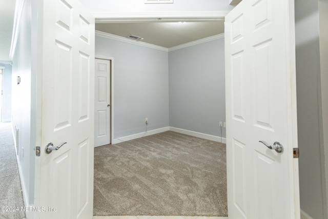 11789 Surfbird Cir Unit 6F, Jacksonville, FL 32256 - carpeted empty room with visible vents, baseboards, and ornamental molding
