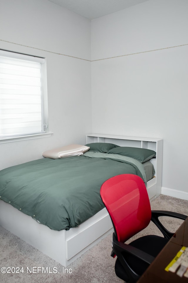 bedroom with carpet flooring