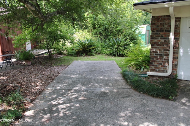 view of yard with a patio