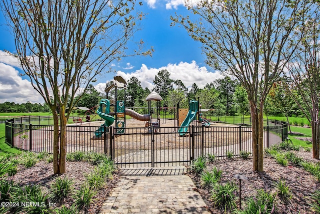 view of jungle gym