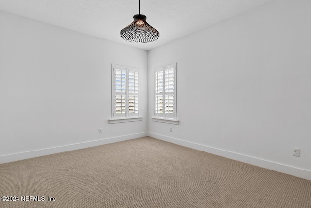 spare room with carpet flooring