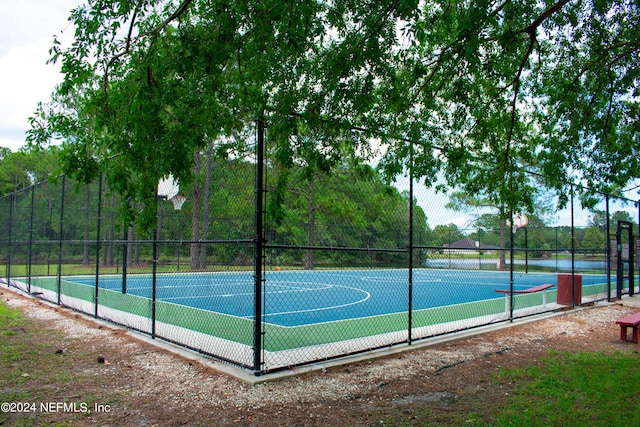 view of sport court