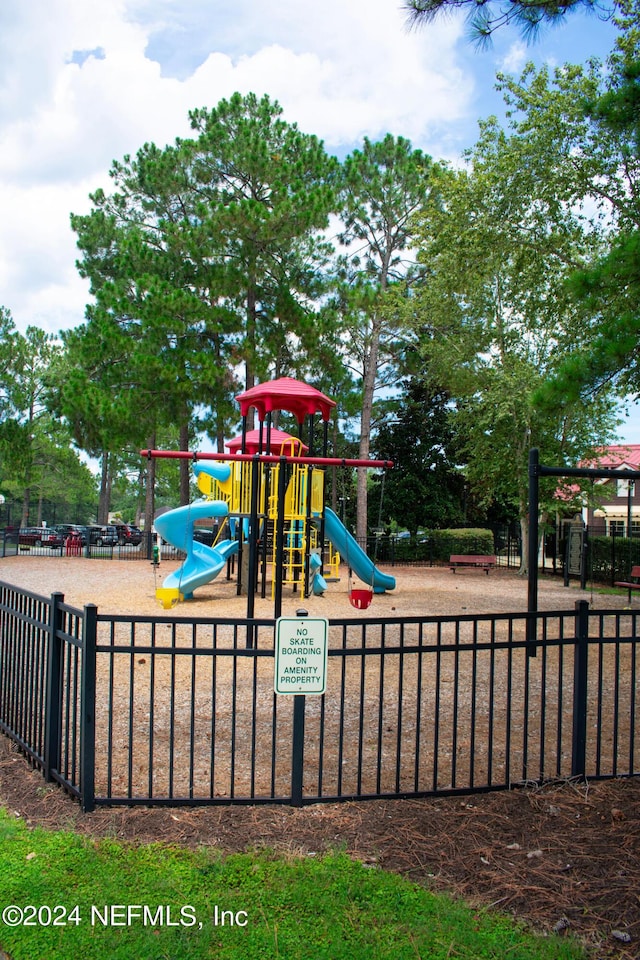 view of play area