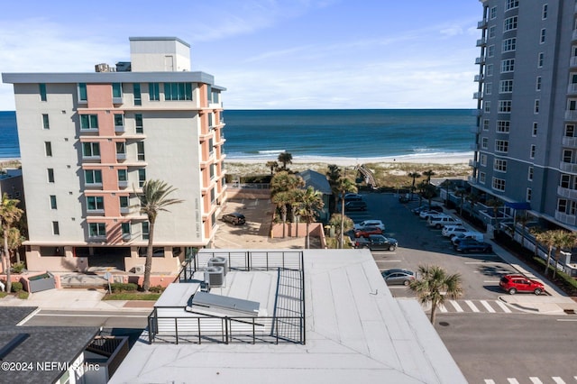 water view featuring a beach view