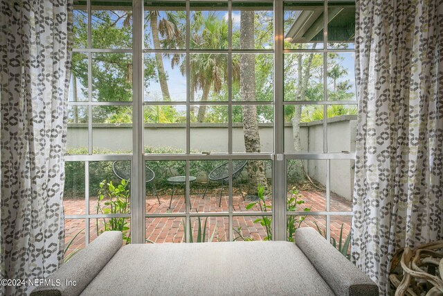 view of sunroom