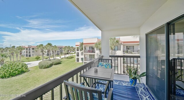 view of balcony