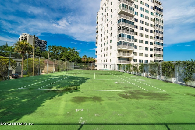 view of sport court