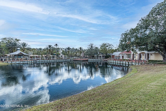 view of water feature