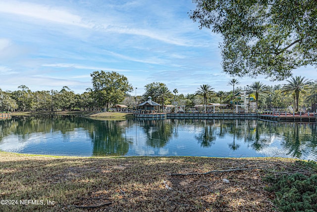 view of water feature