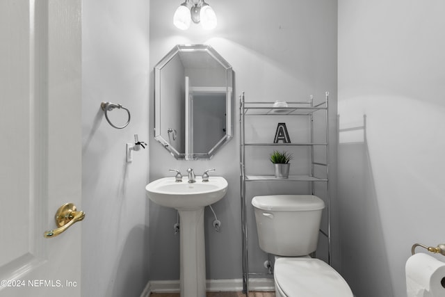 bathroom featuring toilet