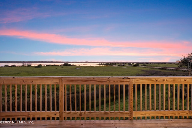 exterior space with a rural view