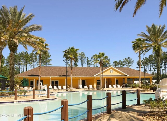 view of pool with a patio